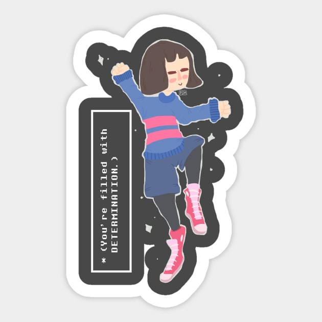 Frisk Sticker by paigedefeliceart@yahoo.com